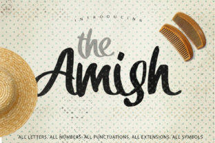 Amish Typeface Review: Handwritten Script for Campaign Visuals