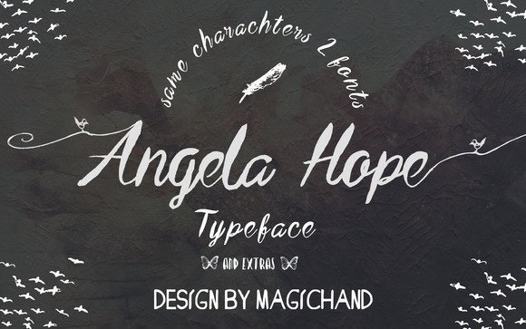 Angela Hope: A Modern Script Typeface for Digital Branding