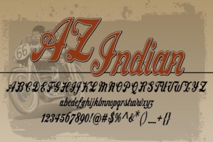 AZ Indian Typeface: A Vintage Gem for Handmade Brands