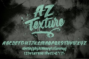 AZ Texture Typeface Review: A Brushed Script for Authentic Brand Identity