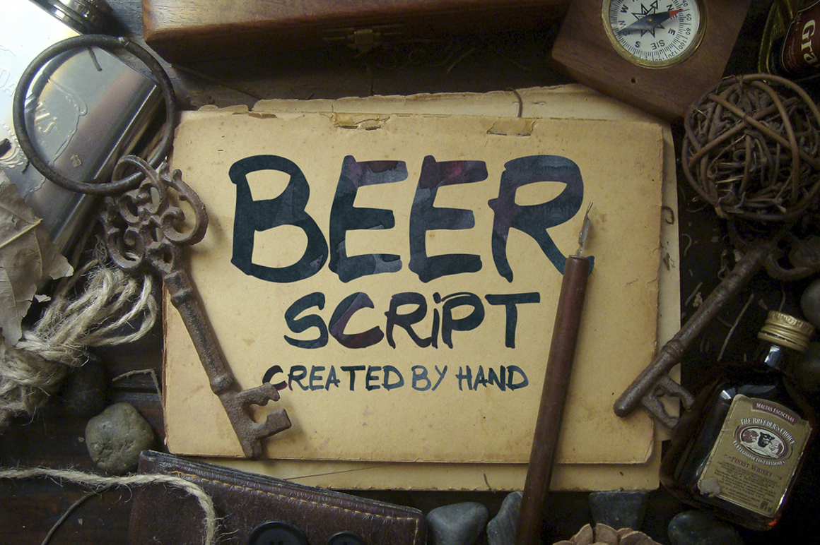 Beer Typeface: A Handwritten Script for Authentic Brand Identity