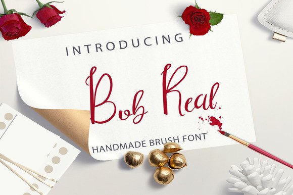 Bob Real Typeface: Elevate Your Brand Identity with Elegant Script Design