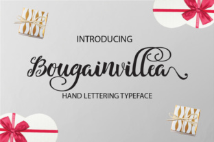 Bougainvillea Typeface: Elevate Brand Visuals With Elegant Script Typography