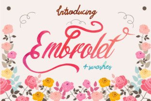 Embrolet Typeface: Elevate Handmade Branding and Product Labels