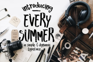 Every Summer: A Handwritten Typeface for Calmer Editorial Design