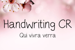 Handwriting CR: The Perfect Script Font for Handmade Creators
