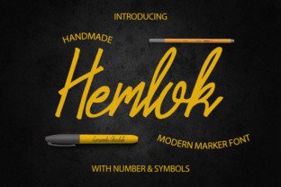 Hemlok: A Modern Script Font for Editorial Design