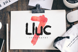 Lluc Typeface: A Grungy Vintage Script for Handmade Branding