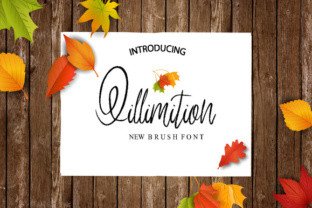 Qillimition: A Modern Script Font for Editorial Design