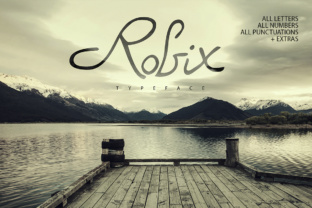 Robix: A Playful Script Amp Typeface for Editorial Design