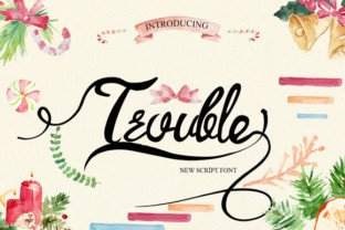 Trouble Typeface Review: Elevating Small Business Branding with Script Amp