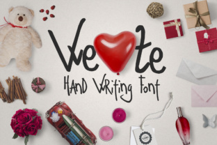 We Font: Elevating Digital Brand Identity with Elegant Script Typography