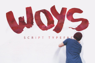 Woys Typeface Review: Watercolor Script for Campaign Visuals
