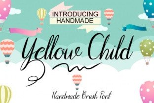 Yellow Child: The Elegant Handmade Brush Font for Polished Brand Identity